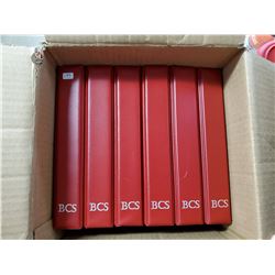 (6) BCS ALBUMS - 20+ PAGES FOR GRADED NOTES