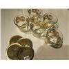 Image 2 : SASK DIAMOND JUBILEE GLASSES - MOUNTIES, SASK BRASS COASTERS