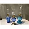 Image 1 : 3 DECORATIVE BLUE PERFUME LAMPS