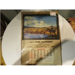 1963 COCKSHUTT CALENDAR TROCHER-WINBORME ALBERTA