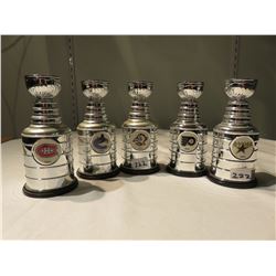 5 MINIATURE STANLEY CUPS