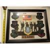Image 1 : FRAMED PICTURE US ARMY GROUP BADGES