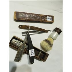 SOLINGER GERMANY STRAIGHT RAZOR - BRUSH - RAZOR CUT