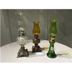 3 DECORATIVE LAMPS