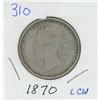 Image 1 : 1870 LCW CANADIAN 50 CENT COIN
