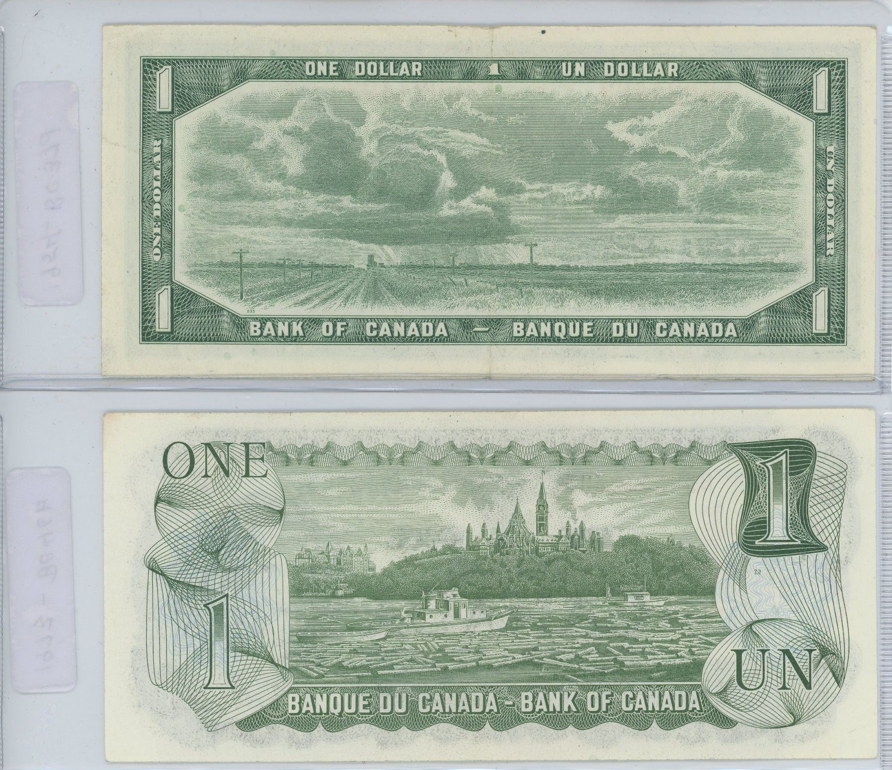 1954 1973 CANADIAN ONE DOLLAR BILLS 1954-1973-canadian-one-dollar-bills