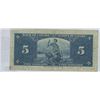 Image 2 : 1937 CANADIAN FIVE DOLLAR BILL