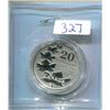 Image 1 : 2011 TWENTY FOR TWENTY ENCAPSULATED COIN - FIVE MAPLE LEAVES - 1/4 OZ SILVER