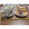 Image 2 : SHAVING MUG WITH BRUSH & ORANGE CREAMER W/ DISH