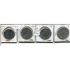 Image 1 : FOUR CANADIAN SILVER DOLLARS 1980, 82, 84, 86