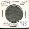 Image 1 : 1908 NEWFOUNDLAND 50 CENT