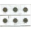 Image 2 : SIX US INDIAN HEAD NICKLES 1927,29,30,35,36,37