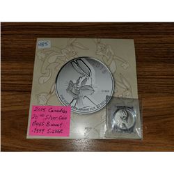 2015 $20.00 PURE SILVER COIN (BUGS BUNNY)