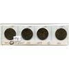 Image 1 : FOUR UK ONE CENT 1892, 1892, 1899, 1901 (LARGE)