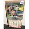 Image 1 : 1955 N.O.S. WATKINS CALENDAR COMPLETE DATE PAD