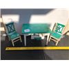 Image 1 : 3 PIECE DOLL TABLE & CHAIRS - PLASTIC