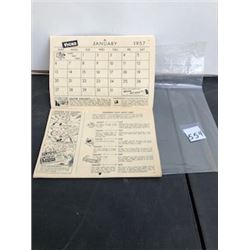1957 VICK'S CALENDAR