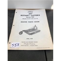 1957 FORD ROTARY CUTTER PARTS BOOK