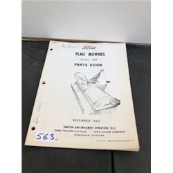 1963 FORD FLAIL MOWER PARTS BOOK