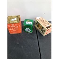 3 PIECE TWINNINGS TEA, MAPLE TEA, CEYLON TEA