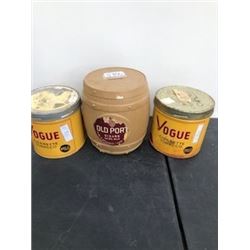 LOT OF 3 TOBACCO TINS