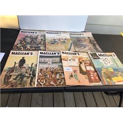 LOT OF 7 1952-1953 MACLEAN'S MAGAZINES