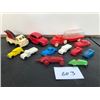 Image 2 : LOT OF 12 ASST. PLASTIC 1950'S & 60'S CARS & TRUCKS