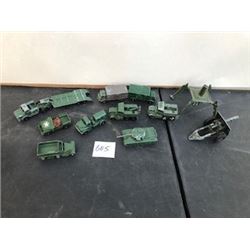 LOT OF 11 LESNEY & DINKY MILITARY