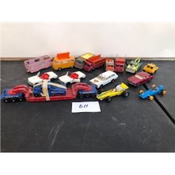 LOT OF 16 LESNEY MATCHBOX TRUCKS & CARS