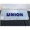 Image 1 : 1940'S-1950'S 'UNION' GLASS GAS PUMP AD PLATE