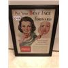 Image 1 : 1935 COCA-COLA FRAMED AD 9.5 X 12"