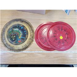 3 CHIMNEY HOLE COVERS