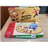 Image 1 : 2 VINTAGE BOARD GAMES - BOWLING, STEEPLECHASE