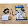 Image 1 : ELGIN POCKET WATCH *FUNCTIONAL!* & WATCH BOOK, NIXON WATCH