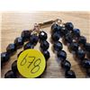 Image 4 : VINTAGE BLACK BEAD NECKLACE & BROOCH