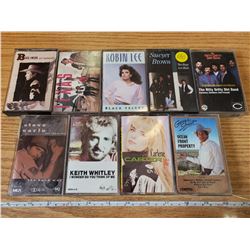 9 COUNTRY & WESTERN CASSETTE TAPES