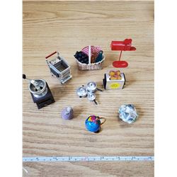 9 BARBIE & DOLL HOUSE MINIATURES