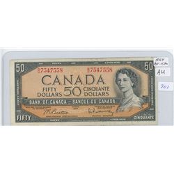 1954 Canadian Fifty Dollar Bank Note