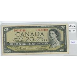 1954 Canadian Twenty Dollar Bank Note
