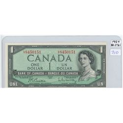 1954 Canadian One Dollar Bank Note