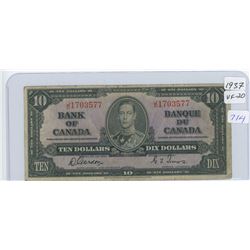 1937 Canadian Ten Dollar Bank Note