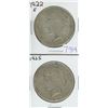 Image 1 : 1922S & 1925 USA PEACE DOLLAR