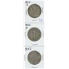 Image 1 : 1934S, 1935D, 1942 USA WALKING LIBERTY HALF DOLLAR