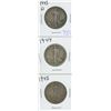 Image 1 : 1943D, 1944, 1945 USA WALKING LIBERTY HALF DOLLARS