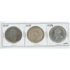 Image 1 : 1935, 1939, 1949 CANADIAN SILVER DOLLARS