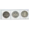 Image 1 : 1953 NSF FWL, 1955, 1958 CANADIAN SILVER DOLLARS