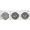 Image 1 : 1959, 1960, 1961 CANADIAN SILVER DOLLARS