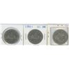 Image 1 : 1968, 1969, 1970 CANADIAN SILVER DOLLARS