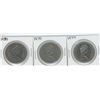 Image 2 : 1977, 1979, 1980 CANADIAN SILVER DOLLARS