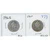 Image 1 : 1965 MS63, 1965BU CANADIAN 25 CENT PIECES